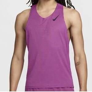 Nike Aeroswift Dri-Fit Fuchsia Singlet Men's Size Small FN4231-518